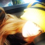 Gina Carano Instagram - Bumblebee 🐝 Hat by the lovely @atroubledgreen she has new #welcometotherebellion beanies as well.. hand made. 😍💛