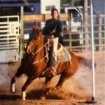 Gina Carano Instagram - On my horse named Caesar. ❤️ he was such a 👑, I loved that horse so much.. he matched my exact energy. Grown adults were afraid to ride him but he was kind, he just had that intense energy that people misinterpreted as dangerous. I love beings like that.✨#gymkhana