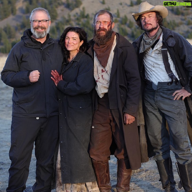 Gina Carano Instagram - Bunch of misfits no doubt about it. 👹 @bonfirelegend @cowboycerrone & our rock #HeathFreeman RIP. #terrorontheprairie Picture by thekangminlee who I can’t tag cause he’s another misfit. 🤣❤️