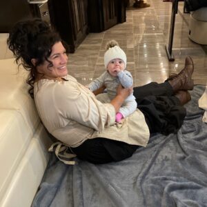 Gina Carano Instagram - Not sure this little muffin got a poster but she stole my heart if that’s any trade off. ❤️

Ladies and gentlemen, this is why we fight.
Character Baby Bess played by Baby Emma. 

Thank you Sam & husband for being such rad parents. Oh and thank you for all that incredible hunting spoils you sent me home with. Mind blowing. Best meat I’ve ever had in my life. I’ll be coming back for more soon. ☺️✨