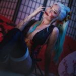 Gina Darling Instagram - Feeling cute. Might destroy a village later🩸#Daki #DemonSlayer Cosplay made by: @stellachuuuuu Photo: @alive_alf #dakicosplay #anime #manga #cosplay