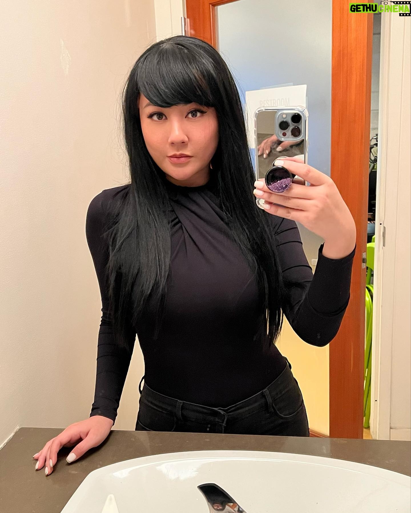 Gina Darling - 21.3K Likes - Black hair…..? Haven’t seen myself with dark hair in forever. I don’t hate it hehe