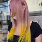 Gina Darling Instagram - Mitsuri hashira vibes! Spring is here so it’s time for some bright new colors!!! I love my hair stylists @kimi_hair_color! He’s taking only a couple new clients currently if you wanna book him, hurry!