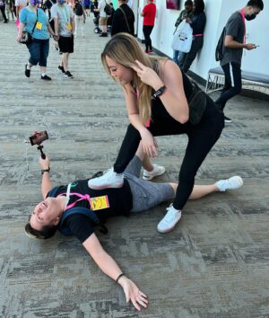 Gina Darling Instagram - Twitchcon was fun. Thanks for coming to say hi and showing so much love. Oh and also thanks for asking me to step on you. You guys are the best 🥺 #twitchcon2022
