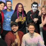 Gina Darling Instagram - Look! I made new friends! 😍 Having @nylarosebeast @adamcolepro and @danhausenad on Attack was SO MUCH FUN! ❤️❤️❤️❤️ #AEW #G4TV #AttackOfTheShow