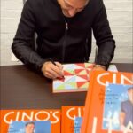 Gino D'Acampo Instagram - A busy day at the office signing all these books ahead of Christmas!… GDx