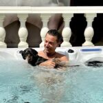 Gino D'Acampo Instagram - The perfect weather for a swim @iamsnoopdacampo … 😎 GDx