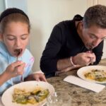 Gino D'Acampo Instagram - A quick, delicious and super easy dinner for me and Mia… P.S. most of my cookware & appliances are still on special offer at @asda - so don’t miss out before Christmas… 😎 #ASDA #ad #Cookware GDx