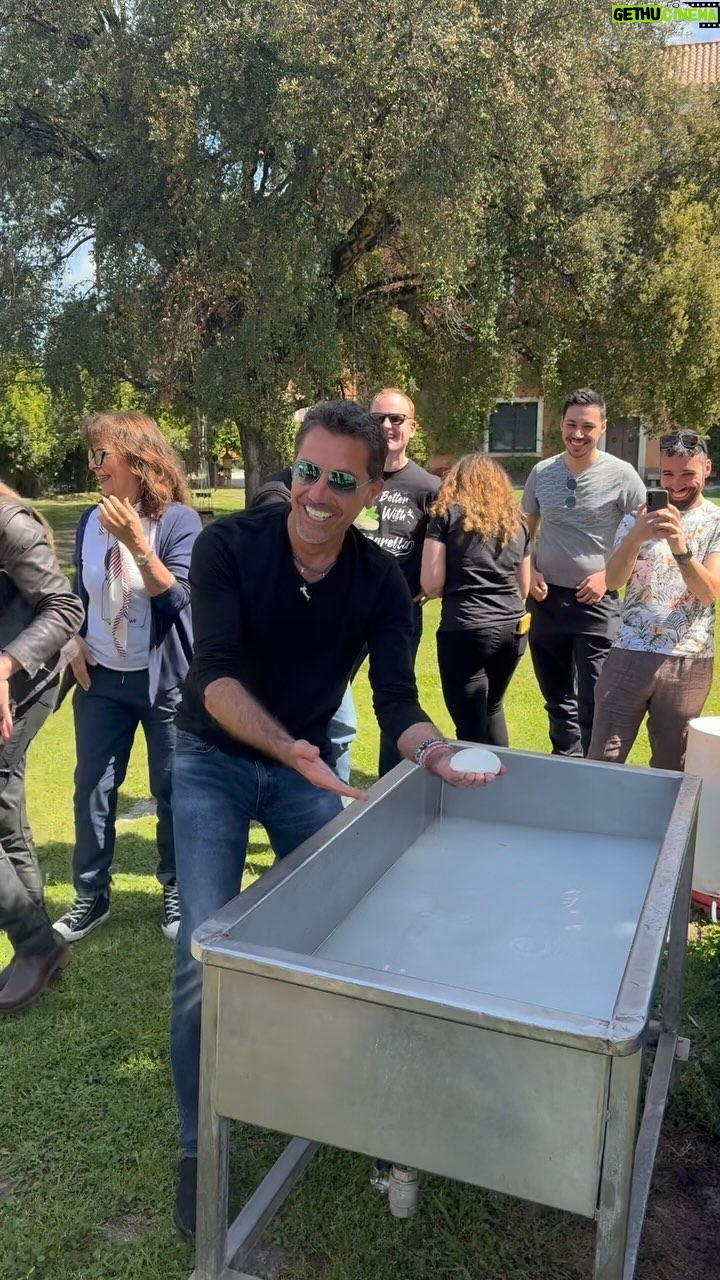 Gino D'Acampo - 18.4K Likes - An amazing experience in Napoli learning all about Buffalo Mozzarella…….and yes, I was showing off to the locals 😎…..GDx