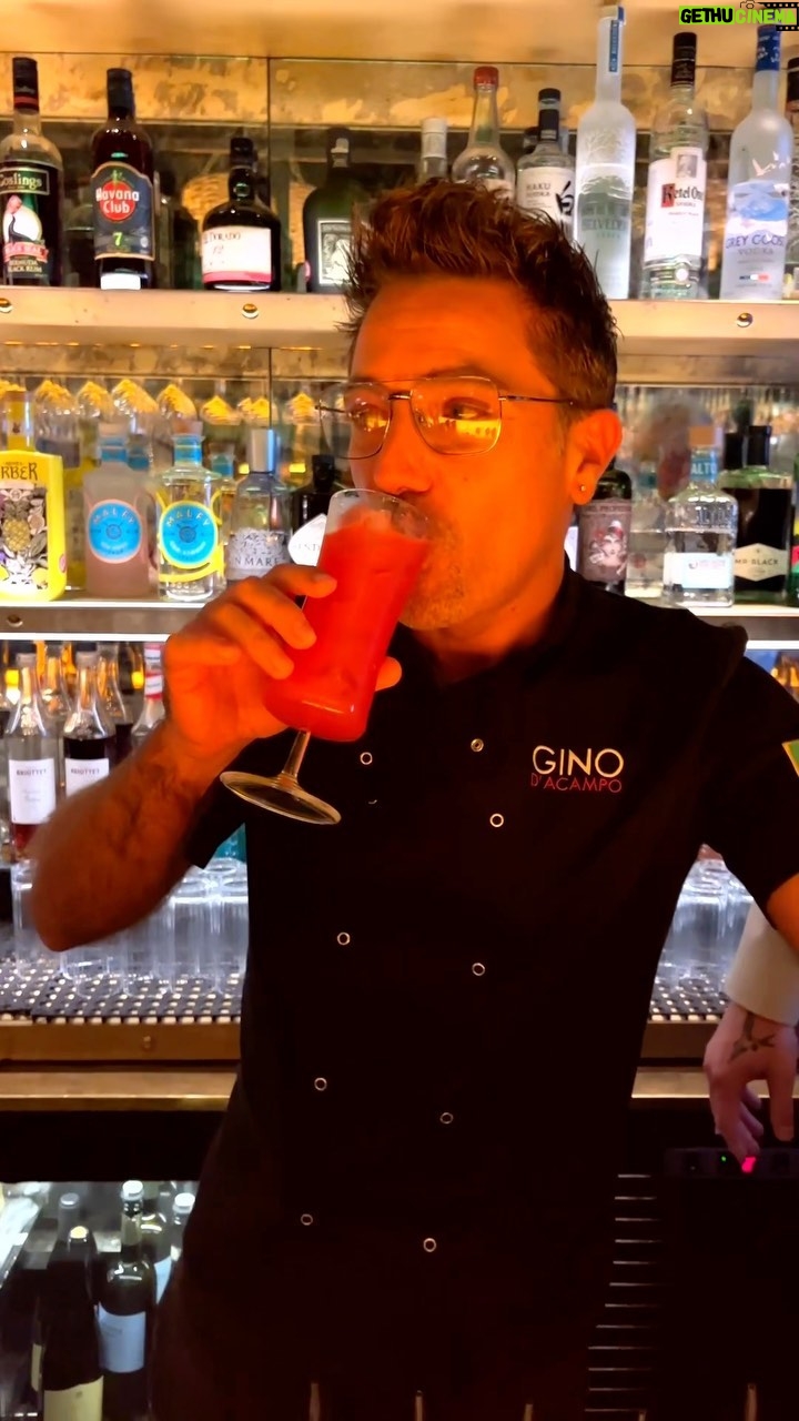 Gino D'Acampo Instagram - BREAKING COCKTAIL NEWS… We have created a new signature drink @ginomyrestaurant … ‘If my grandmother had wheels’… Made with @ginatogin , Aperol, watermelon, raspberries, pink grapefruit and lime. Let me know what you guys think 😎…. GDx