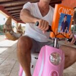 Gino D'Acampo Instagram - This is how I plan to deliver all the Christmas orders of Gino’s Italy… I may have to ask Mia to borrow her scooter though😎…. #GinosItaly #ad #CookingWithGino GDx