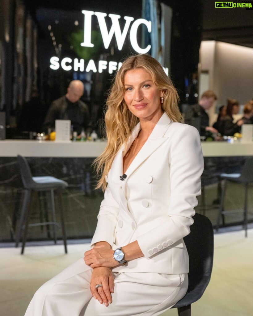 Gisele Bündchen Instagram - Thank you #IWCfamily for inviting me to #WatchesandWonders2024 and to visit your beautiful manufacture where I got to see first hand all the incredible craftsmanship that goes into making your timeless pieces. Thank you for having me. #IWCportugieser #AD