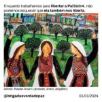 Giselle Itié Instagram - Neste ano que se inicia, vale que cada um olhe para o próprio coração e perceba que a compaixão e o trabalho feito em prol da P4lestin4, e também de toda humanidade e do planeta, volta para nós mesmos, que nos tornamos mais livres. 🕊️ Que o amor, o afeto e a coragem acompanhem a todos neste 2024. São os votos das Brigadas da Verdade e da Paz. ♥️✊🏾🇵🇸 Fonte: @mothercarejourney