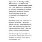 Giselle Itié Instagram – Diretor da ONU deixa o cargo  e em uma carta reconhece genocídio em Gaza. Denuncia EUA, a ONU, a mídia comprada e o profundo fracasso da humanidade.

repost do jornalista @jamilchade_oficial