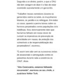 Giselle Itié Instagram - Diretor da ONU deixa o cargo e em uma carta reconhece genocídio em Gaza. Denuncia EUA, a ONU, a mídia comprada e o profundo fracasso da humanidade. repost do jornalista @jamilchade_oficial