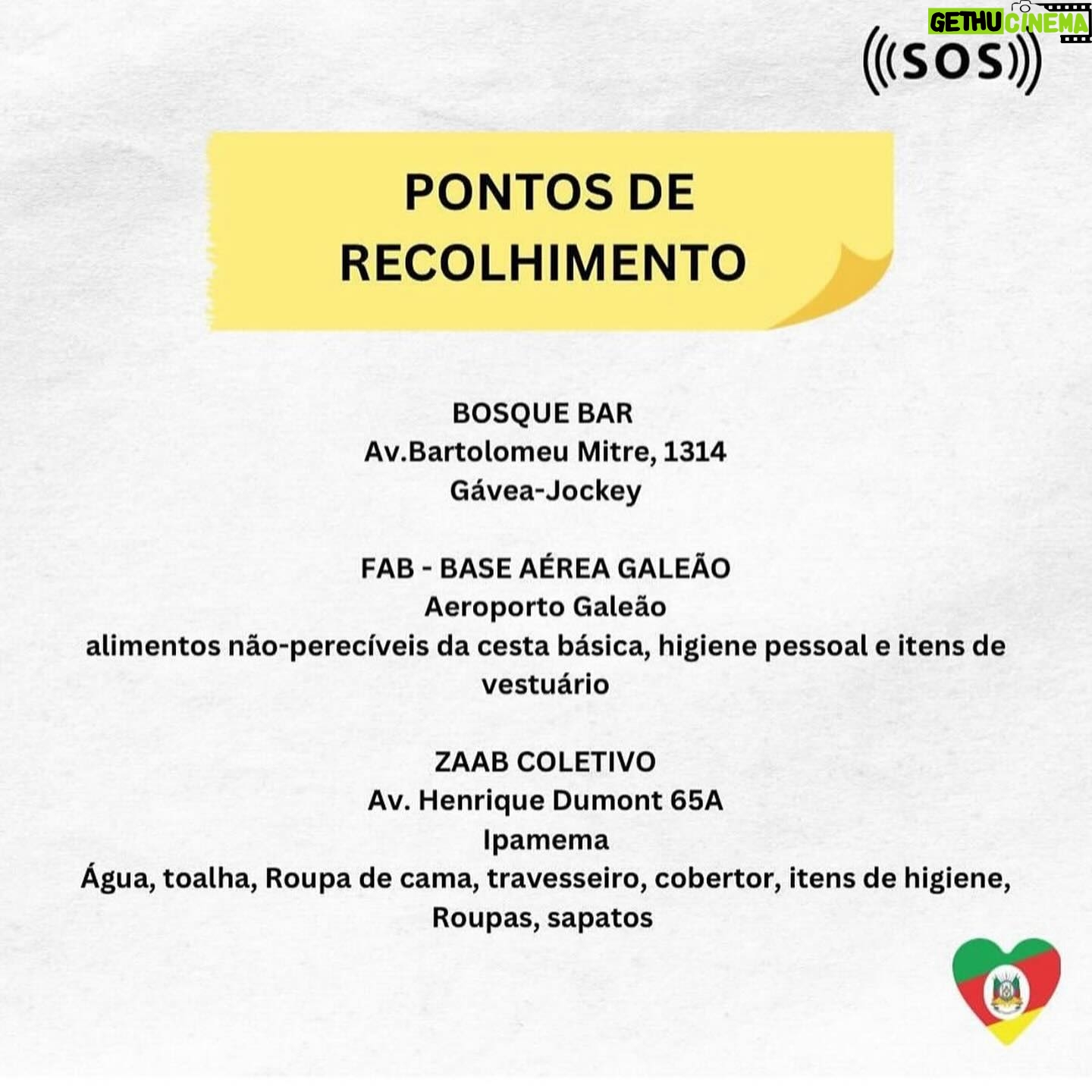 Giulia Nassa Instagram - VOCÊ FAZ A DIFERENÇA!! Contribua com o que vc puder, o Rio Grande Do Sul precisa da nossa ajuda! “Você nunca saberá quantas vidas ajudou, mas elas saberão!” Bora? Infos acima! 👆🏻 💚❤️💛