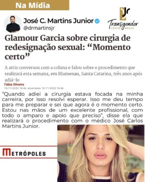 Glamour Garcia Instagram - ❕️Na Mídia❕️

"Leia as matérias completas nos links abaixo"
👇👇👇👇👇👇

https://www.metropoles.com/colunas/fabia-oliveira/glamour-garcia-sobre-cirurgia-de-redesignacao-sexual-momento-certo
https://observatoriodosfamosos.uol.com.br/noticias/glamour-garcia-da-novela-a-dona-do-pedaco-fala-sobre-cirurgia-de-redesignacao-sexual-novo-ciclo?utm_source=google-news&utm_medium=rss&utm_campaign=feed-google-news
https://revistaquem.globo.com/google/amp/noticias/noticia/2023/11/ex-globo-glamour-garcia-fala-sobre-cirurgia-de-redesignacao-sexual-novo-ciclo.ghtml
https://revistaquem.globo.com/google/amp/noticias/noticia/2023/11/ex-globo-glamour-garcia-fala-sobre-cirurgia-de-redesignacao-sexual-novo-ciclo.ghtml
https://ndmais.com.br/cidadania/atriz-glamour-garcia-fara-cirurgia-de-redesignacao-sexual-em-blumenau-acontecimento-marcante/
https://www.uai.com.br/amp/entretenimento/famosos/2023/11/13/not-famosos,332992/glamour-garcia-da-novela-a-dona-do-pedaco-fala-sobre-cirurgia-de-redesign.shtml

#midia #transgendercenterbrazil