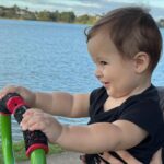 Glenda Loures Instagram - Photodump com fotos fofas do passeio do dia 🌅💙👶🏻🐶
