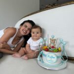 Glenda Loures Instagram - 7 meses do nosso príncipe 🍉🍎🍓🍍🍋 • Obrigada @luchocolates por esse bolinho mais lindo