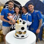 Glenda Loures Instagram - E nosso primeiro mesversario veio aí! A pergunta que não quer calar: Matteo vai ser Cruzeiro ou Galo? • Postei essa segunda foto só pra provar que ele não curtiu muito usar essa camisa não 😒