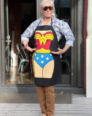 Glenn Close Instagram - An interlude while the cake is baking.