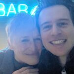 Glenn Close Instagram – Went to see MERRILY WE ROLL ALONG and absolutely LOVED it. Was thrilled to see my darling friend, Jonathan Groff, starring with Daniel Radcliffe and Lindsay Mendez and a superb ensemble. I brought Jonathan a bottle of Reinhardt champagne which we polished off after the show. It meant the world to me to see Jonathan, Daniel and Lindsay give us such a superb evening of theater. I loved meeting all the cast. The NY theater is my home. Bravo to all. Jonathan treated me to an Uber to take me downtown. Goodbye for now beloved New York.