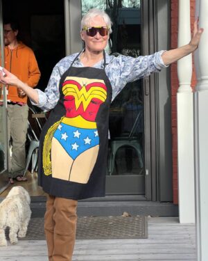 Glenn Close Instagram - An interlude while the cake is baking.