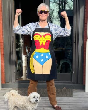 Glenn Close Instagram - An interlude while the cake is baking.