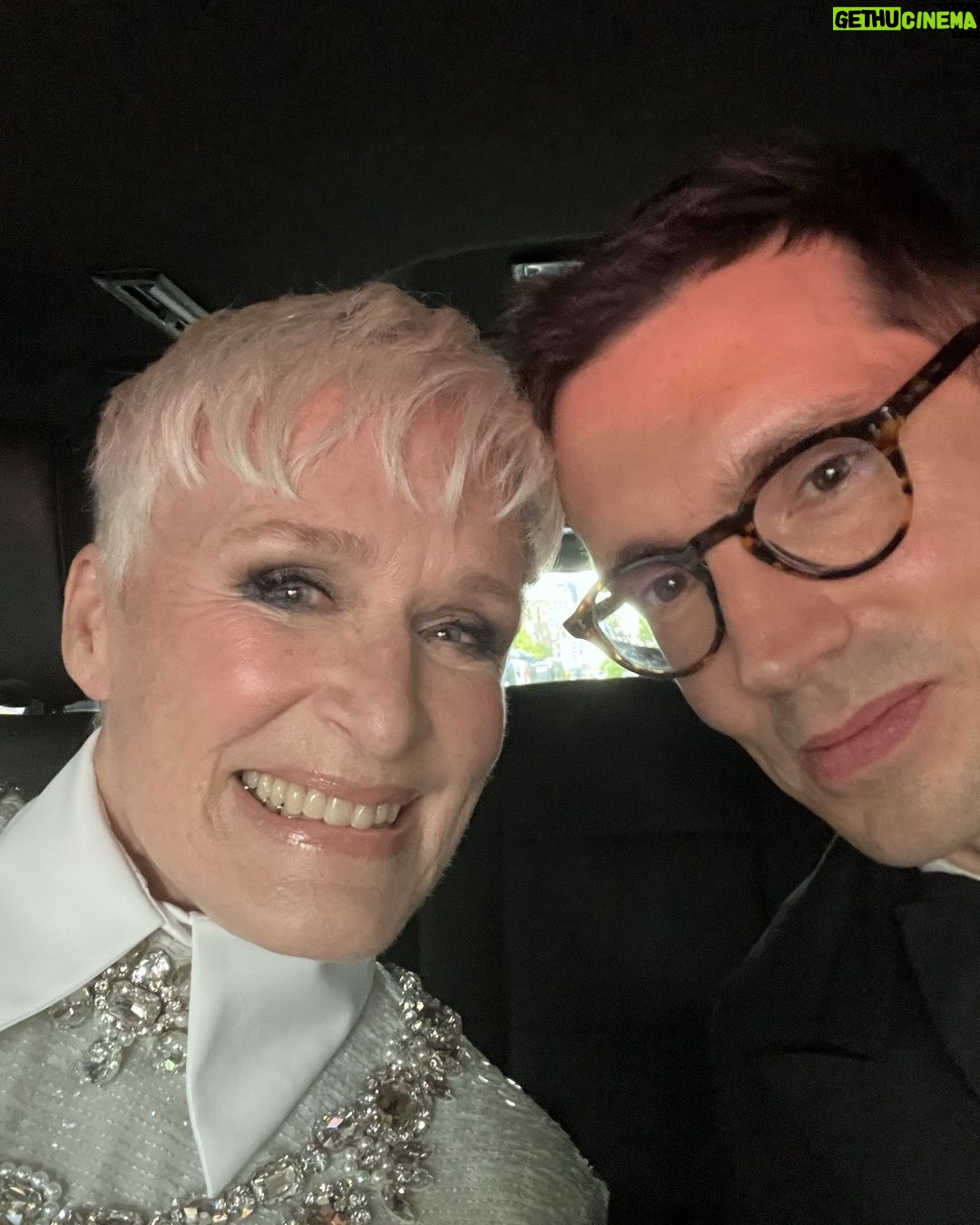 Glenn Close Instagram - On our way to the MET GALA in honor of Karl Lagerfeld #metgala @erdem @erdemlondon ✨✨✨