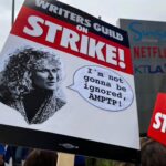 Glenn Close Instagram - Happy to be on the picket line!!