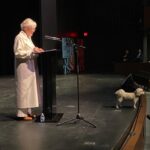 Glenn Close Instagram – Yesterday, the Main Stage Theater at the spectacular new Arts Quarter at my Alma Mater–The College of William & Mary in Virginia–was dedicated in my name! It was a profound honor for me. W&M was my first real community. I have always thought of my experience there as the watering of my desert…allowing me to be able to grow and bloom. That very stage launched me into my career. Pippy was there with me to pay tribute to the little dog who trotted at my heels throughout my college career–Penny. So many beautiful spirits gathered around us yesterday on that stage. I am humbled and deeply grateful. Thank you:
President Rowe
Provost Charles Poston
Dean Susan Raitt
Karino Gibson 
Orchesis Modern Dance Group 
Select members of the M&M Wind Ensemble 

@william_and_mary