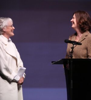 Glenn Close Instagram - Yesterday, the Main Stage Theater at the spectacular new Arts Quarter at my Alma Mater--The College of William & Mary in Virginia--was dedicated in my name! It was a profound honor for me. W&M was my first real community. I have always thought of my experience there as the watering of my desert...allowing me to be able to grow and bloom. That very stage launched me into my career. Pippy was there with me to pay tribute to the little dog who trotted at my heels throughout my college career--Penny. So many beautiful spirits gathered around us yesterday on that stage. I am humbled and deeply grateful. Thank you:
President Rowe
Provost Charles Poston
Dean Susan Raitt
Karino Gibson 
Orchesis Modern Dance Group 
Select members of the M&M Wind Ensemble 

@william_and_mary