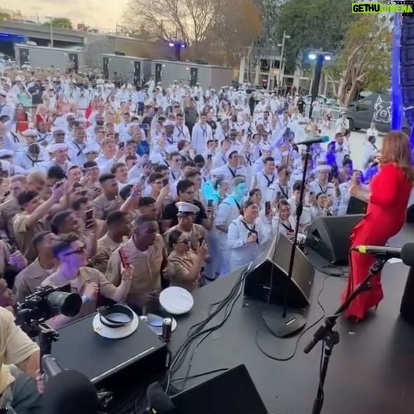 Gloria Estefan Instagram - Fleet Week Miami 2024!!! Feel the heat!! #PartyTime @fleetweekmiami #conga