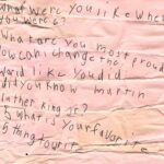 Gloria Steinem Instagram - Thanks to @exponent_org I was able to meet Juliette, aged 6, at a talking circle in my living room. Juliette prepared questions and even folded her reporter’s papers in the same way I learned to from my own mother, who was a great journalist in Toledo!