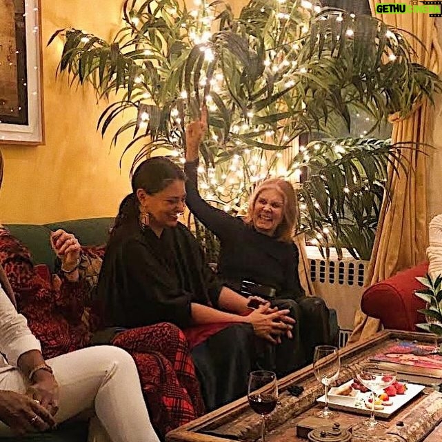 Gloria Steinem Instagram - I was lucky to meet @candicebhopkins and learn about the @forgeprojectny in person during a recent Talking Circle. We were brought together then thanks to the Center for Feminist Art and @brooklynmuseum For those who might be learning about Forge for the first time, it is a Native-led organization whose mandate is to cultivate and advance Indigenous leadership in arts and culture. What I have learned in my own experiences of Indigenous Cultures, each beautifully unique, was reflected in our time together. Most characteristic of the hundreds of original cultures on every continent was and is their practice of balance and reciprocity, of and, not either/or: of balance between individual and group, between humans and nature, between females and males - between humans and nature — if those two were thought of as separate at all - and between needs in the present and needs of four or even seven generations into the future.