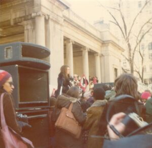 Gloria Steinem Instagram - Forty-eight years ago, I was marching down Fifth Avenue to commemorate the first United Nations-declared International Women's Year 1975. Over 50 feminist coalitions banded together to express our demands, which included equal job opportunities and equitable wages, universal childcare, reproductive rights, civil rights for lesbians, freedom for political prisoners, and the ratification of the Equal Rights Amendment. Nearly 50 years later, we are still marching and demanding these rights, and also still working closely in coalition across all social justice movements.