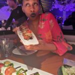 Glozell Green Instagram – You KNOW I am a major foodie! Let me tell you my friends at @eatstk in Las Vegas hit the jackpot 🎰 with the chefs tasting menu. 🤤💚 Such a fun evening with my friends. My favorite by far was the melt in your mouth sea bass 👨🏽‍🍳 A close second was the flaming dessert creation!!! What a great place to dine in the heart of the action. Definitely will be back! 💚💚