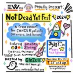 Glozell Green Instagram - **Hey friends! Huge news! ** I’m thrilled to announce the 1st ever “Not Dead Yet Fest” with @wegotthisorg on 7/8/24 at Hard Rock Hollywood (California)! It’s a FREE concert for the cancer community! Here’s why you can’t miss it: * Incredible lineup featuring @lindseystirling , @thetrillsmusic , and more! * Hosted by the hilarious @GloZell * Super magical guest @thisisadamwylie * Amazing giveaways for the cancer community * Live stream for those who can’t attend Sign up for updates (including ticket info) at notdeadyetfest.org! Huge thanks to @elissakalver for making this dream a reality! #NDYF Let’s celebrate living! ❤️ • • • • • #ohyouresotough #cancersucks #ayacancer #cancercommunity #cancerpatient #cancerpatients #cancersurvivor