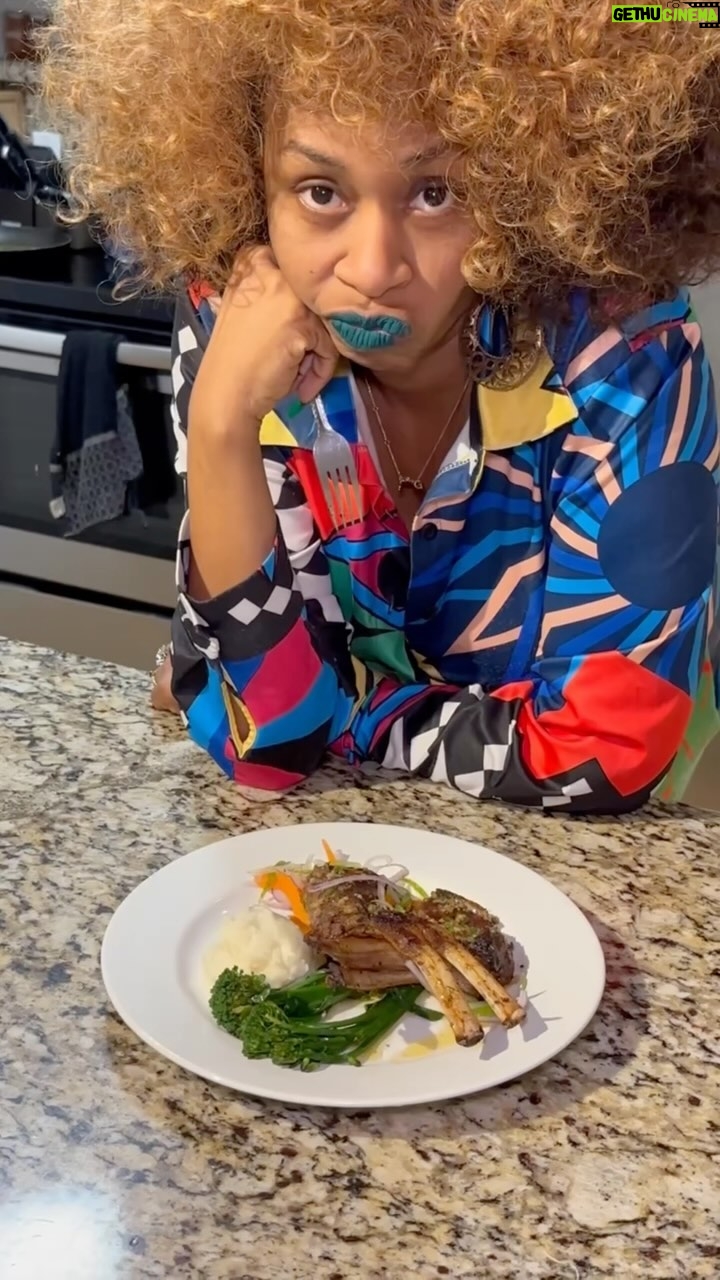 Glozell Green Instagram - Amazing lamb chops by Chef Junie!!! @chefjunie Oh my goodness this was so good! Xoxo