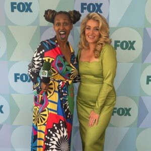 Glozell Green Instagram - I had a great time at @foxtv for their spring preview! Nick Cannon and I are matching!!! #FoxAmbassador