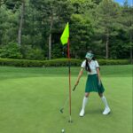 Go Won-hee Instagram - 오늘은 내 사랑 말본데이 💚 말본과 함께라면 늘 즐겁쟈냐 🫶🏻 애써주신 영미 언니께 무한 감사드립니다 @youngmi_0909 @malbongolf.kr #말본골프 #malbongolf