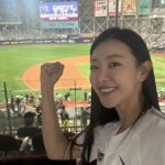 Go Won-hee Instagram - 직관의 즐거움을 이제 알게 되다니😭😭😭😭 너무도 좋은 경험이었습니다! 성운 코치님, 연주 선수님 감사해요!! 오늘도 화이팅입니다!!!!! 키움 히어로즈 가즈아!!!