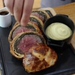 Gordon Ramsay Instagram – Beautifully cooked beef Wellington at @gordonramsaybarandgrill !!