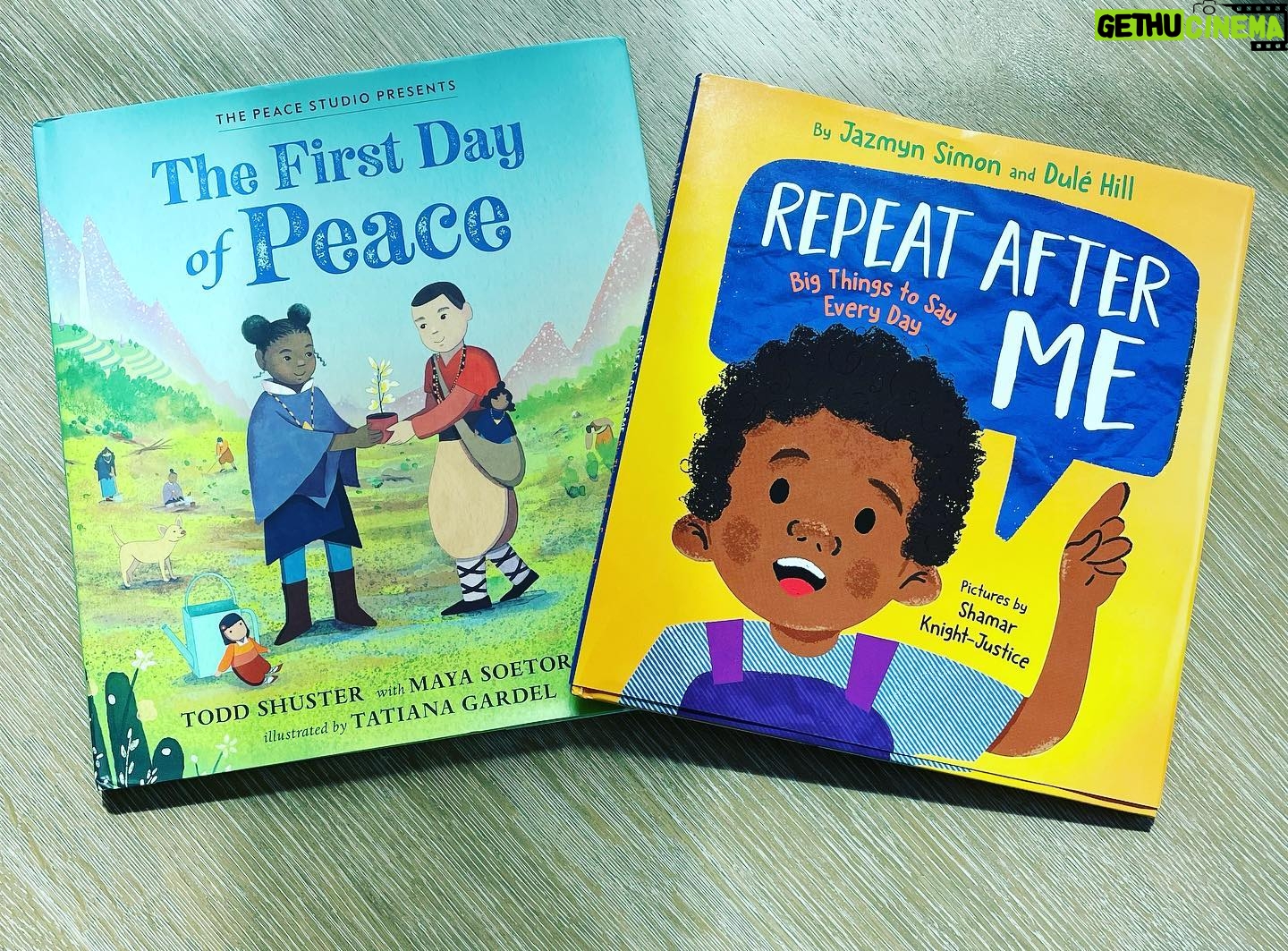 Grace Byers Instagram - As the school season starts back up and the world is feeling like π, we need peace, hope and love more than ever. If youβre looking for new bedtime stories to read to your little ones, I wanted to share two favorites in our household right now: ~ Repeat After Me; Big Things To Say Everyday ~ x @jazmynsimon @dulehill (Self-Love and Joy β€οΈ) Illustrations x @shamarknightjustice and ~ The First Day of Peace ~ x @toddhshuster @mayasoetorong (Peace, Kindness and Hope ππ½) Illustrations x #TatianaGardel (all proceeds are donated to @the_peace_studio)! These books bring joy on a rainy day, transport you to hopeful worlds and encourage your spirit upon every read. They remind you of the love, peace and hope that we do have in this world despite heavy moments and hard days. They were two of the easiest additions to our growing library recently and I canβt wait until you get them for your household. Both avail on Amazon! Hope you enjoy them as much as we do. πππ