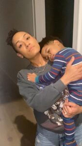 Grace Byers Instagram - 🗣 HEAR YE, HEAR YE! There’s a new sheriff in town.🤠 Now - Yes, Trai wasn’t 𝑎𝑟𝑜𝑢𝑛𝑑. And yes, this may have been at a moment when he was sleepy and just wanted somebody - 𝑎𝑛𝑦𝑏𝑜𝑑𝑦 - to hold him - BUT! idc, idc. This counts. And ya’ll gonna let me HAVE THIS. 😩 🎥: @sweet_alyse 🤍