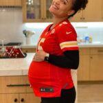 Grace Byers Instagram - 🗣️ I said I was gonna fit in this jersey by hook or by crook! With my husband and entire In-Love family being from Kansas City, you all know what it is.😉 Congrats to the #Chiefs! 🏈🏆