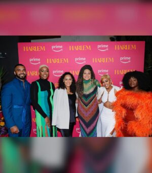 Grace Byers Instagram - Happy #Harlem Day, Loves! 💖

The first two episodes of @harlemonprime Season 2 are out NOW on @primevideo! New episodes drop every Friday in February.

We’ve missed ya’ll and are so happy to be back. This season might make you laugh, cry, get upset, fall in love, be surprised and ask all the questions - enjoy it all! 💝

To the Harlem cast, crew, producers   team: so grateful to be on this journey with you all. Thrilled to have been able to create together again. So much love for each and every one of you.💞@shoniquashandai @meagangood @thejerriejohnson @tylepley @tracyyoliver @brittisascorpio   the whole team!

Big thanks to the glam squad for always showing up and showing out:

stylist x @adenarohatiner
makeup x @tayriverabeauty
hair x @rena.calhoun
silk fit x @hatchgal
shoes x @schutz
blazer x open edit

📸: Arnold Turner/Getty Images