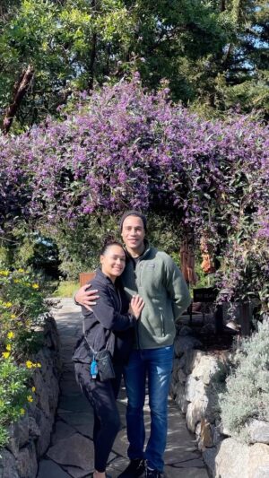 Grace Byers Instagram - {Not me getting super emotional while posting this…🥹}

Although our recent BabyMoon in Big Sur was sublime (where we did absolutely nothing, except eat and relax in nature), @traibyers will always be the best part of any experience for me.

My Beloved, I am deeply grateful for every single moment that we spend together. Whether we’re traveling to new places or snuggling at home in bed, as long as you are there, that’s all I’ll ever want or need.

I love you forever and always.

🤍♾️🤍

Striped dress: @hatchgal. I live in this dress. It’s literally my favorite. 😍