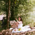 Grace Caroline Currey Instagram - happy places: feeding ducks, quiet days with pals, dance with mama, love notes in coffee grounds