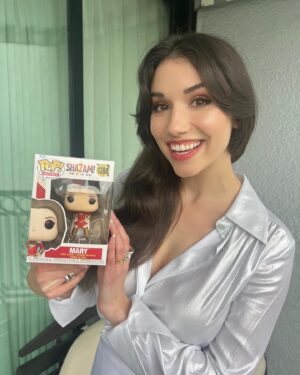 Grace Caroline Currey Instagram - Say the word. Shazam! for a chance to win a signed Shazam™ Fury of the Gods Pop! From Mary (Grace Caroline Currey) herself. Enter to win by liking this post, following @originalFunko and tagging a friend in the comments. Contest will close on March 19 at 11:59 pm PST #Funko #FunkoPop! #DC #ShazamMovie @smoregrace
